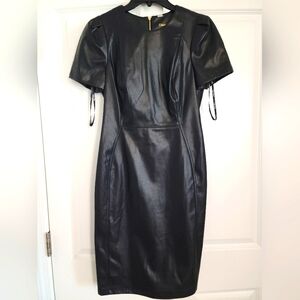 Worn once black faux leather Calvin Klein